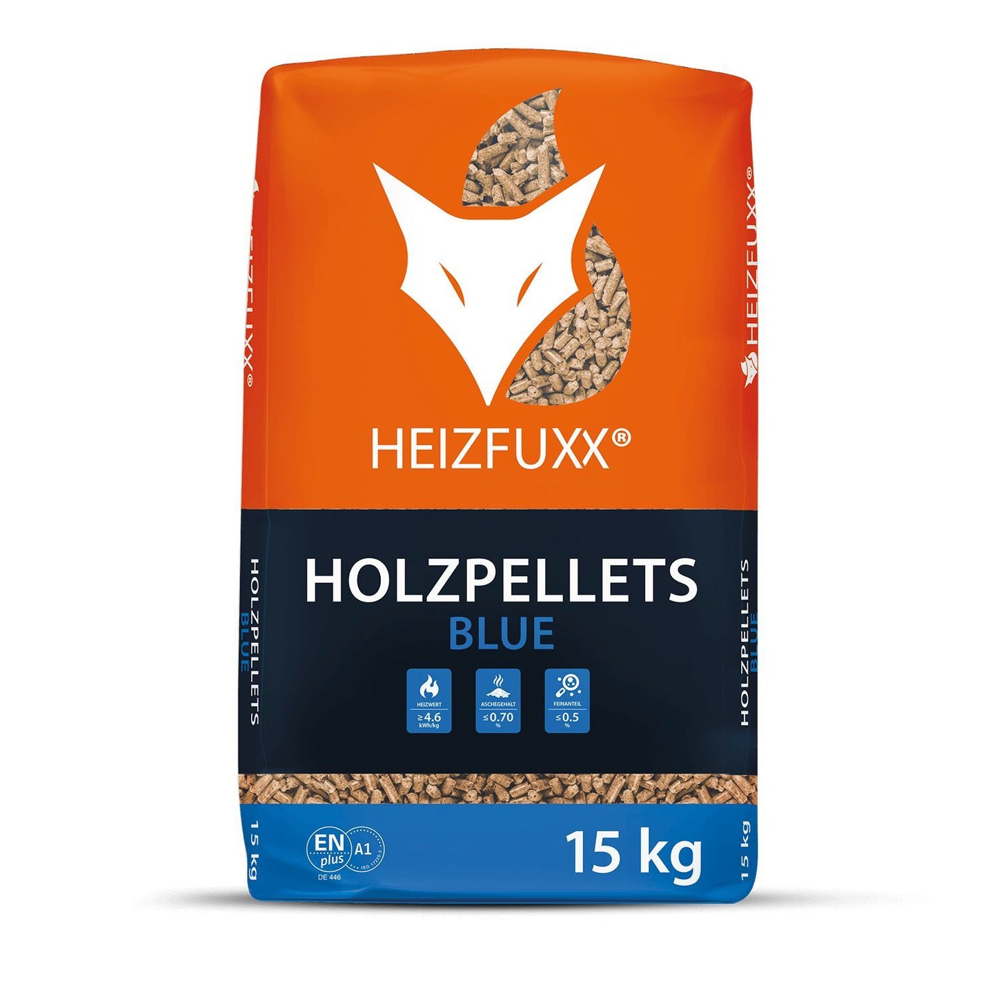 Heizfuxx Holzpellets Blue 15kg x 65 Sack 975kg Palette